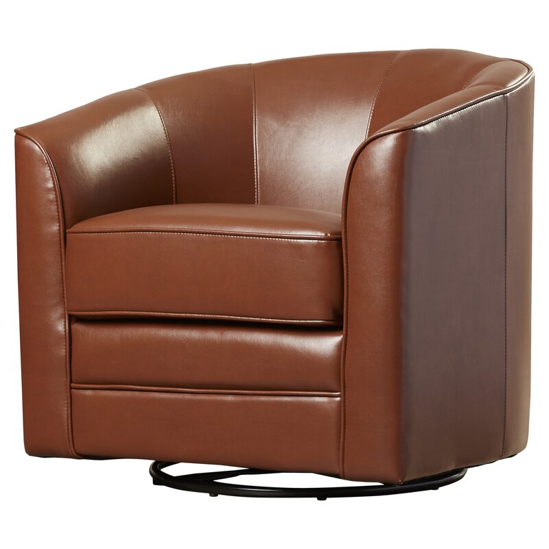 Andover Mills Morefield Swivel Barrel Chair & Reviews | Wayfair